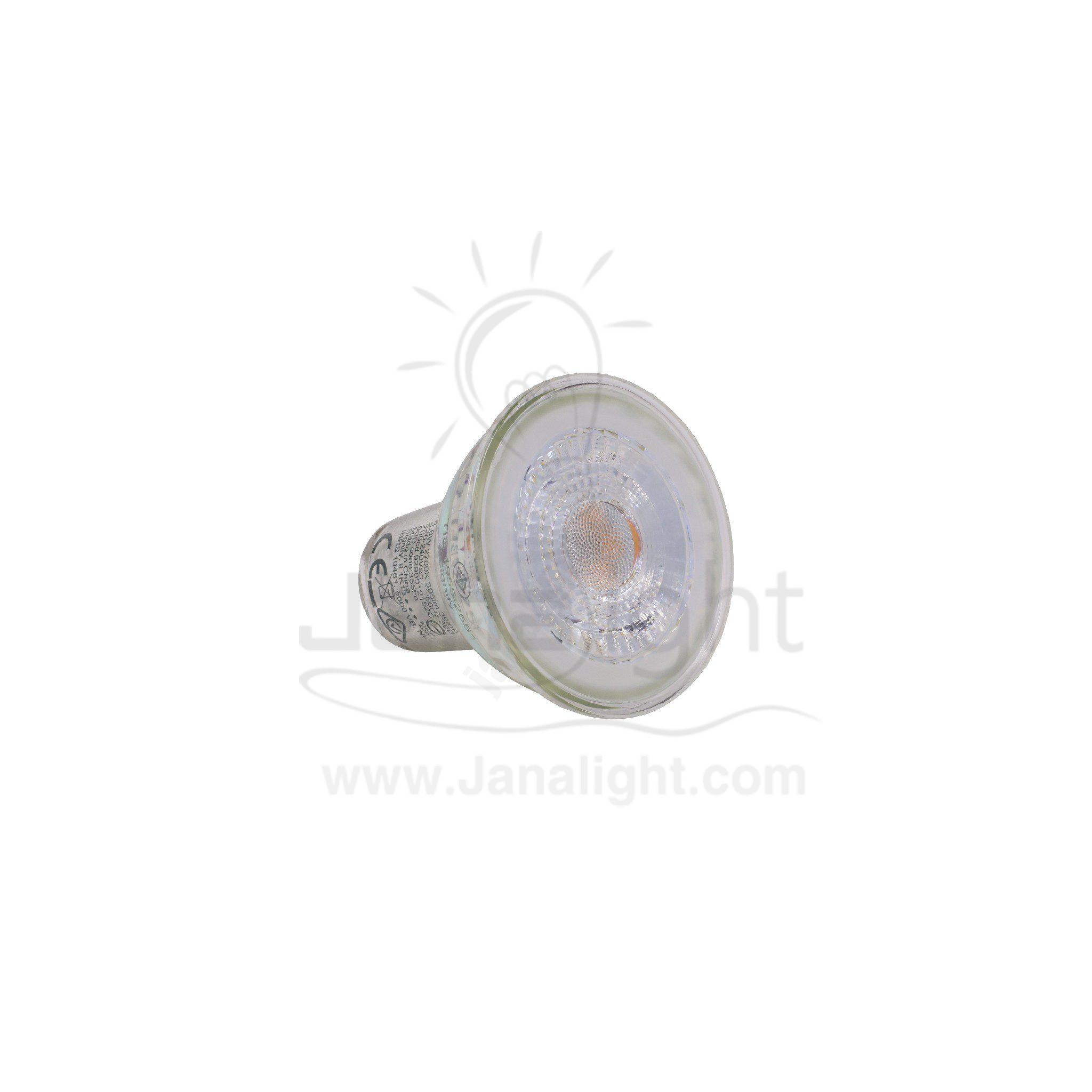 لمبة سبوت لايت كاسة زجاج 4.6 وات وورم كعب ستارتر فيليبس Spotlight Lamp 4.6 Watt Warm Philips